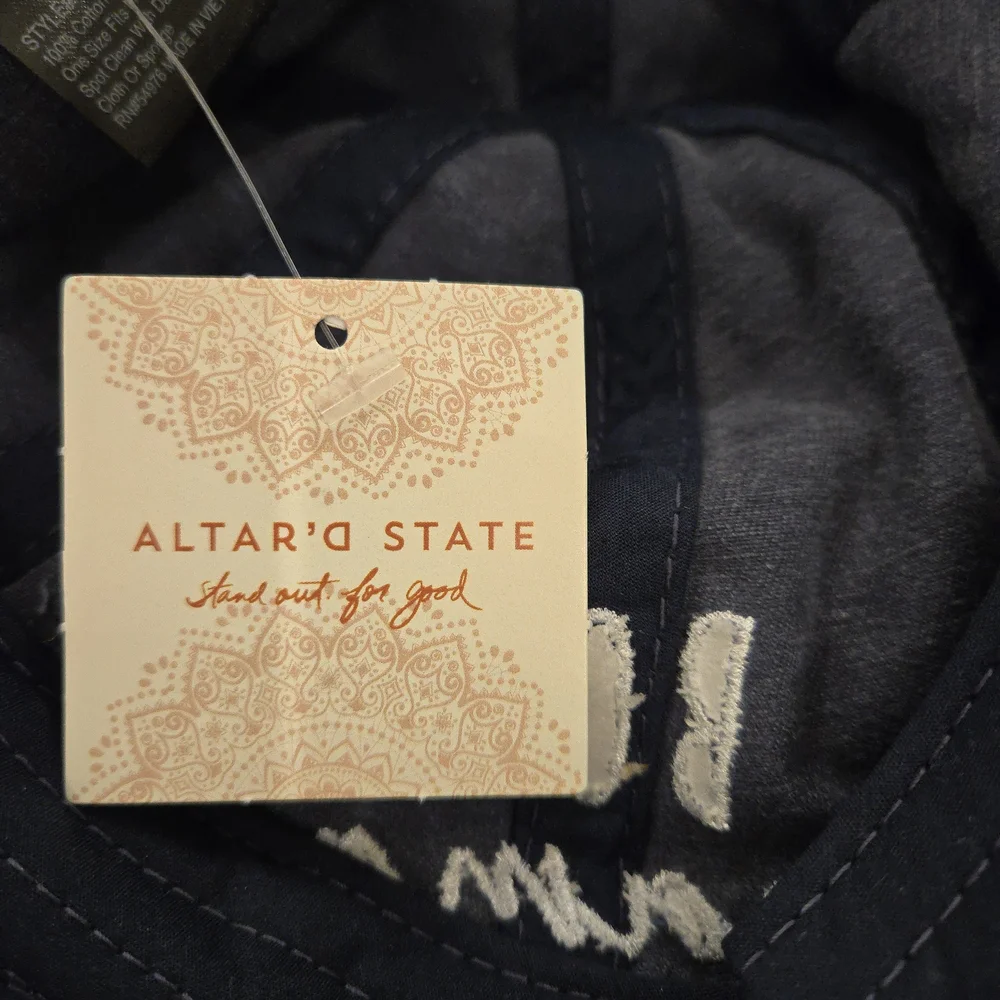 Altar'd State Navy Denim Cap - Picture 4 of 5